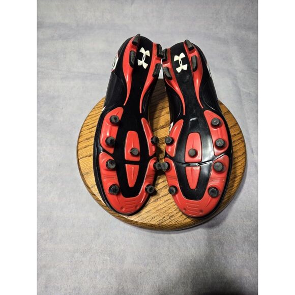 Under Armour ClutchFit Force 2.0 Firm Ground Mens Football Boot Black/Red Sz 9.5 - Picture 6 of 7
